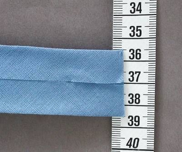 Schrägband 60/30 je m hellblau