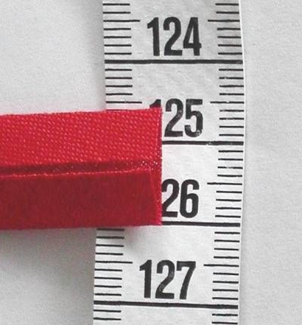Schrägband 30/15 je m rot