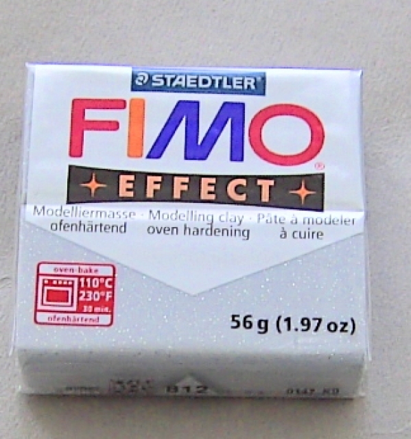 FIMO Effect Glitter glitter silber