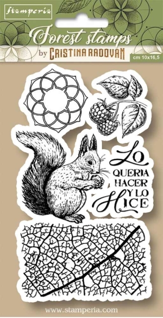 Stamperia Natural Rubber Stamp Squirrel