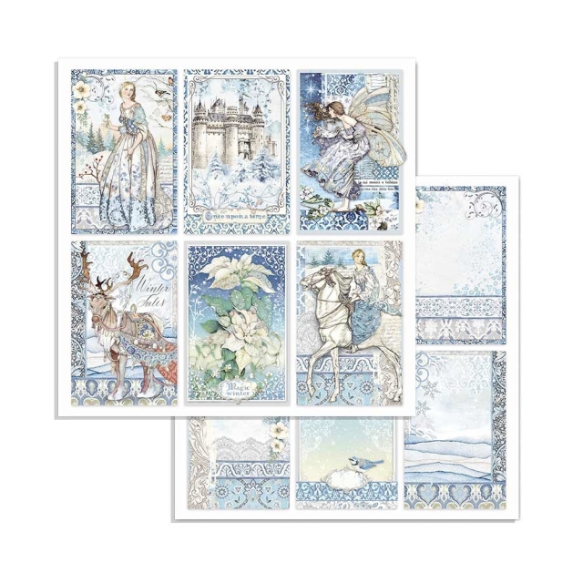 Stamperia 8 x 8 inch Paper Pack / Papiere Winter Tales