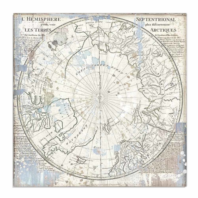 Stamperia Doppelseitiges Papier Antarctic Wolf