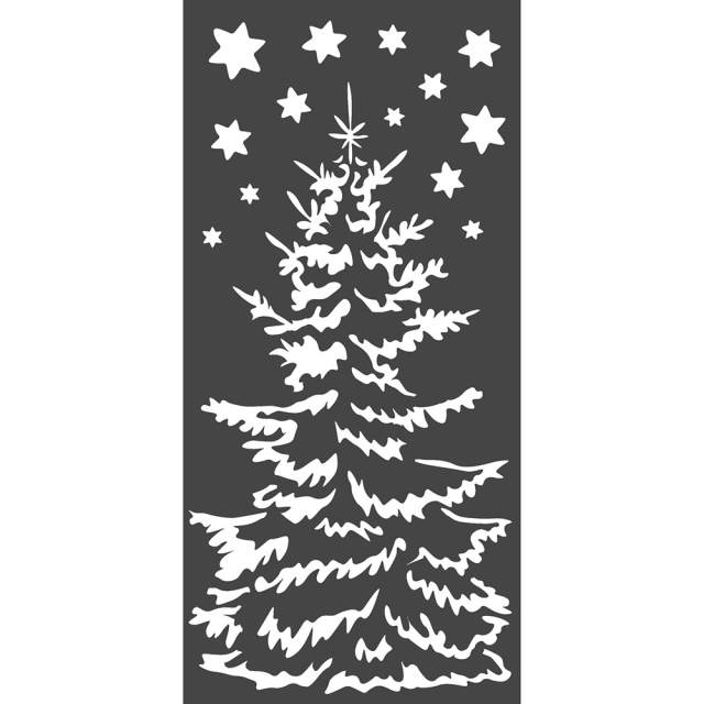 Stamperia Thick Stencil 12 x 25 cm Christmas Tree