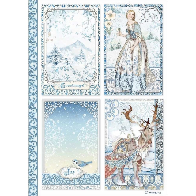 Stamperia A4 Rice Paper Reispapier packed Cards