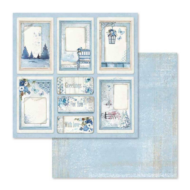 Stamperia 12 x 12 inch Paper Pack / Papiere Blue Land