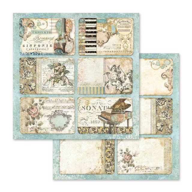 Stamperia 12 x 12 inch Paper Pack / Papiere Music