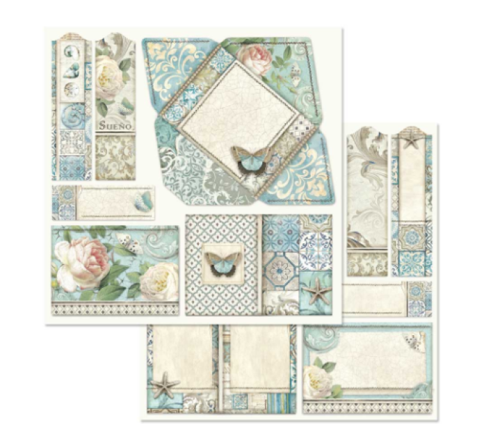 Stamperia 12 x 12 inch Paper Pack / Papiere Cosmos