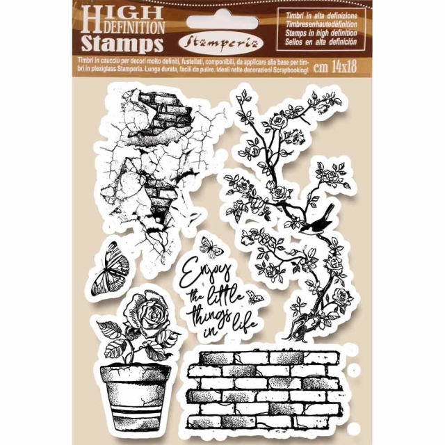 Stamperia Natural Rubber Stamp Enjoy