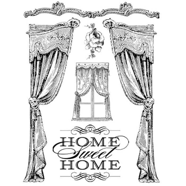 Stamperia Natural Rubber Stamp Home Sweet Home