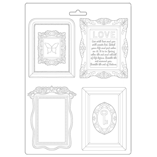 Stamperia Soft Mould A4 Atelier Frames