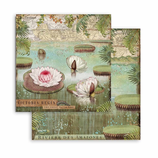 Stamperia 8 x 8 inch Paper Pack / Papiere Amazonia