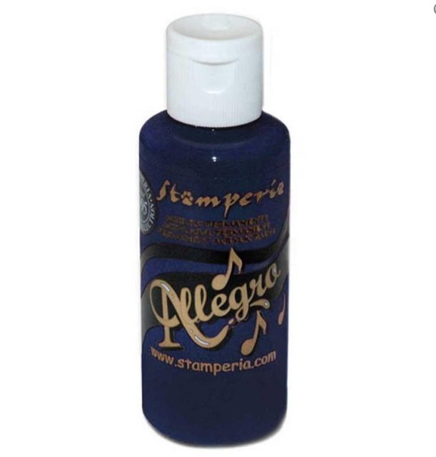 Stamperia Allegro Paint 60 ml Prussian Blue