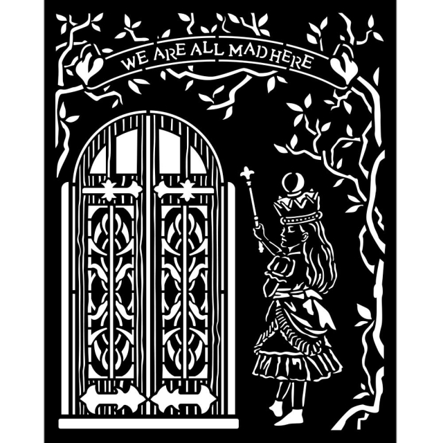 Stamperia Thick Stencil 20 x 25 cm Alice Door