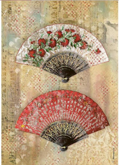 Stamperia A4 Rice Paper Reispapier Albanicos