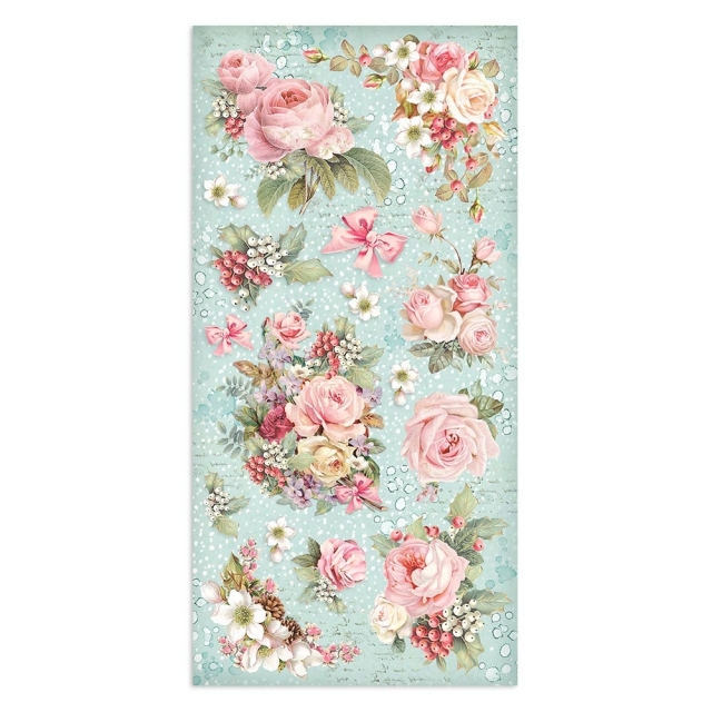 Stamperia Collectables 10 sheets Pink Christmas