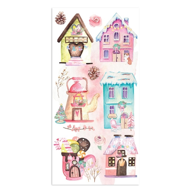Stamperia Collectables 10 sheets Christmas rose