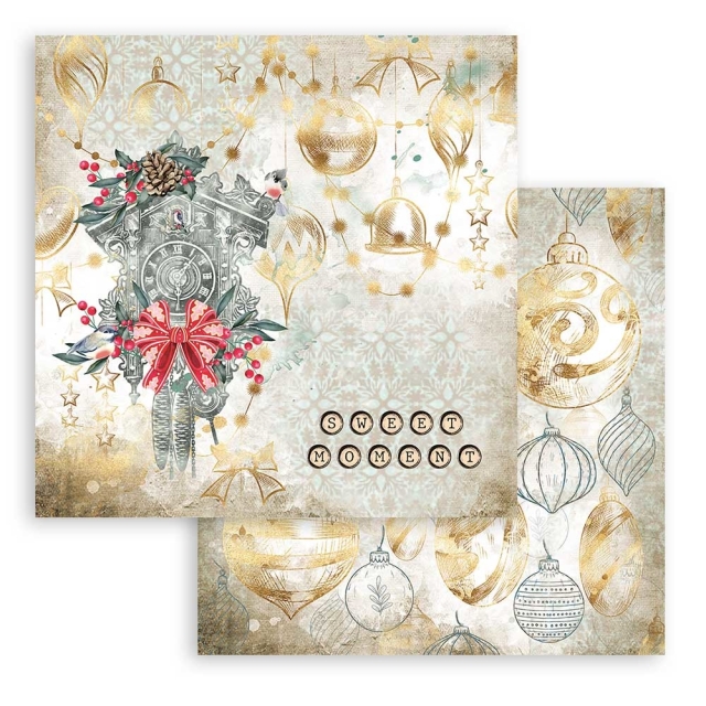 Stamperia 12 x 12 inch Paper Pack / Papiere Romantic Christmas