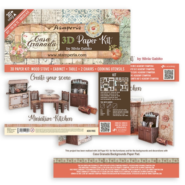 3D Paper Kit Casa Granada