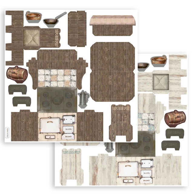 3D Paper Kit Casa Granada