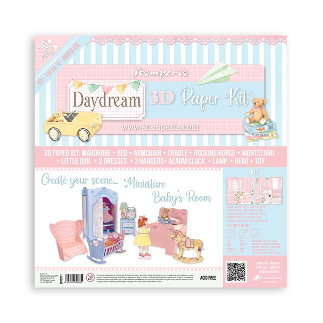 3D Paper Kit Daydream Babyroom