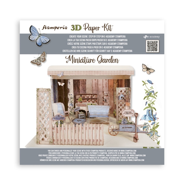3D Paper Kit Romantic Garden House