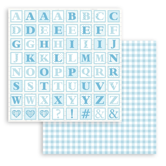 Stamperia 12 x 12 inch Paper Pack / Papiere BabyDream Blue