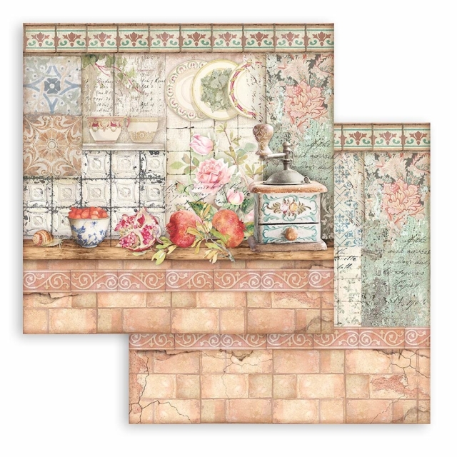 Stamperia 12 x 12 inch Paper Pack / Papiere Casa Granada