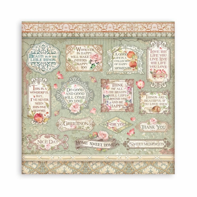 Stamperia 12 x 12 inch Paper Pack / Papiere Casa Granada