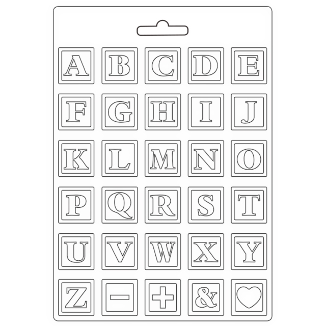 Stamperia Soft Mould A4 Day Dream Alphabet