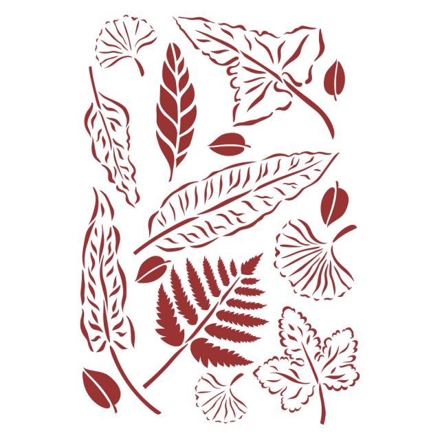 Stamperia Stencil G 21 x 29,7 cm Romantic Garden House Leaves