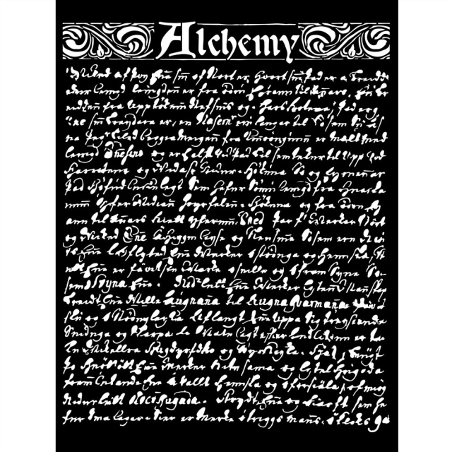 Stamperia Thick Stencil Schablone 20 x 25 cm Alchemy Texture
