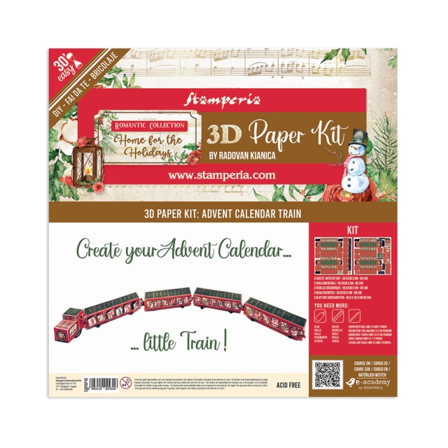 Stamperia 3D Paper Kit Romantic Home for the Holidays