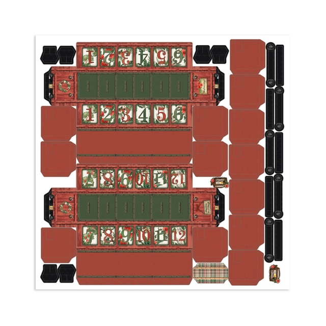 Stamperia 3D Paper Kit Romantic Home for the Holidays