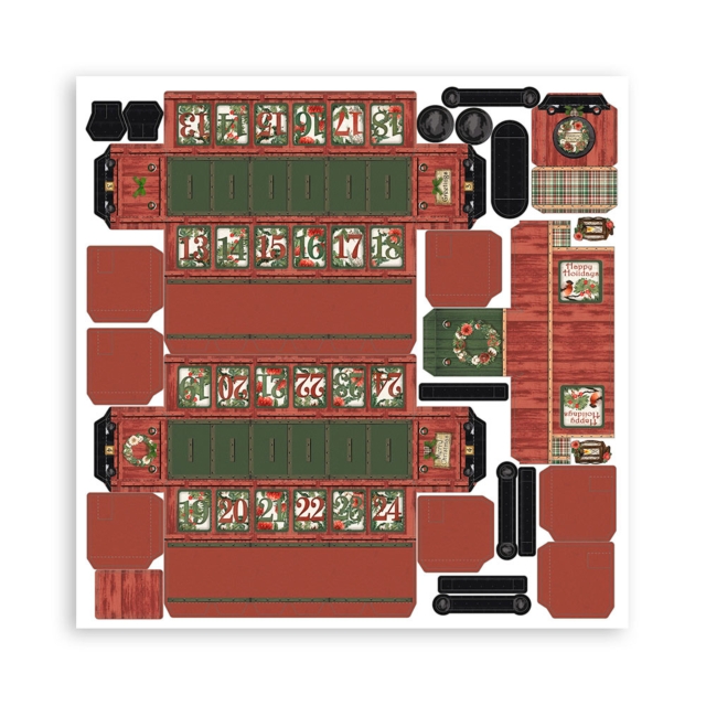 Stamperia 3D Paper Kit Romantic Home for the Holidays