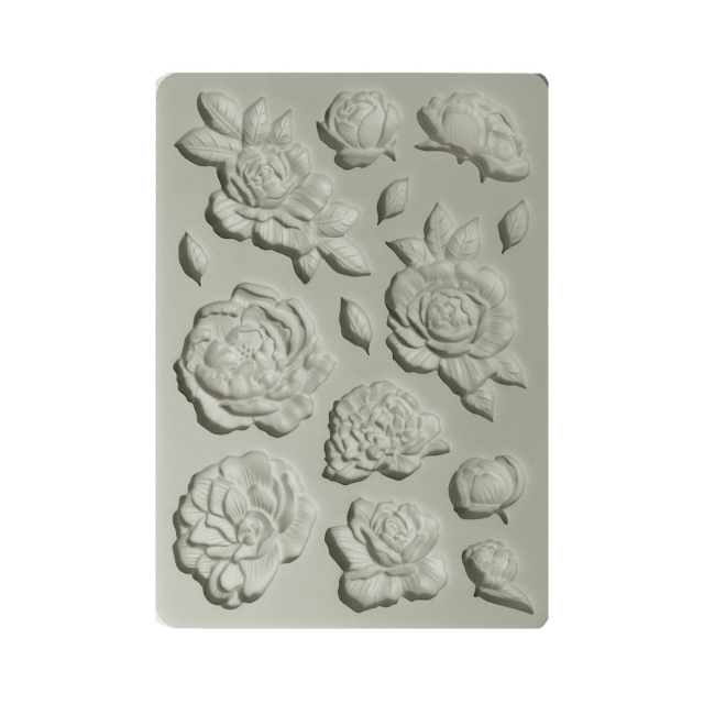 Stamperia A5 Silikon Mould Precious Peony