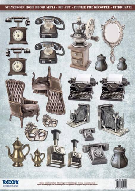 Reddy Cards Stanzbogen Home Decor sepia