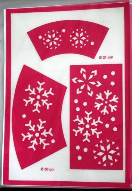 Stencils Eiskristalle