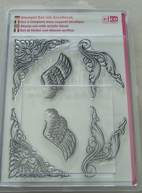 Stempel-Set mit Acrylblock 14 x 18 cm Ornamente