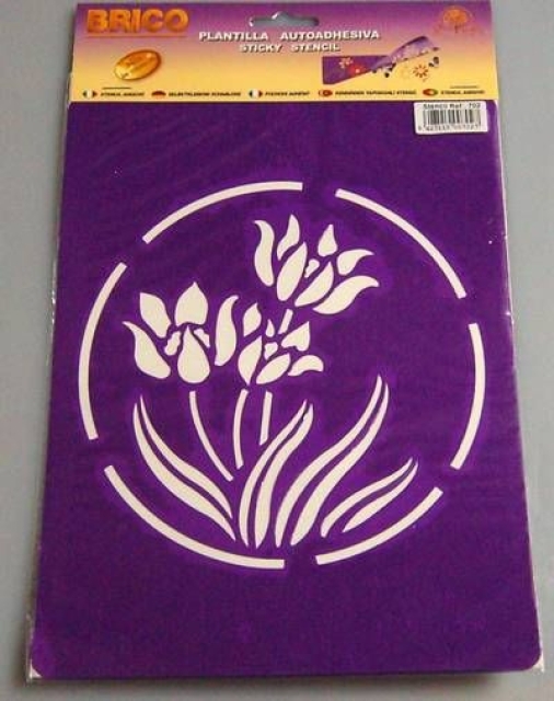 Selbstklebende Schablone Blaustern 16 cm Durchmesser