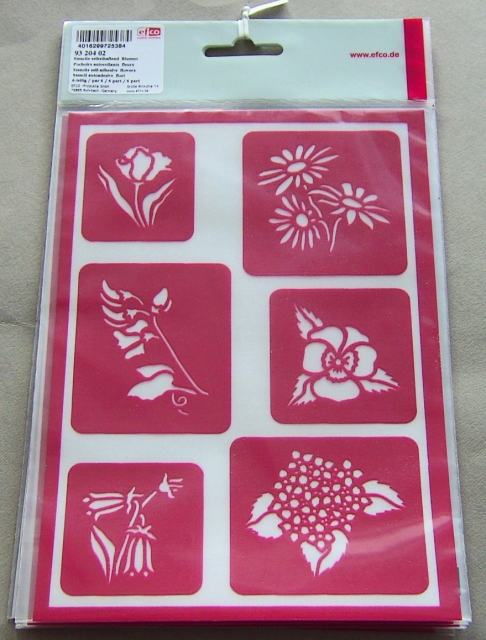 Efco Stencil Blumen 6 teilig