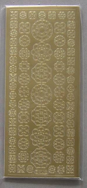 Stickerbogen Blumenformen