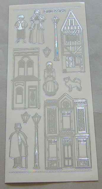 MD Sticker transparent Since Victorian Houses silber
