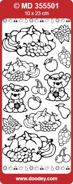MD Sticker transparent  Get Well Soon Bear silber