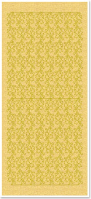 Stickerbogen 10 x 23 cm Blätterranken gold-perlmutt-gold