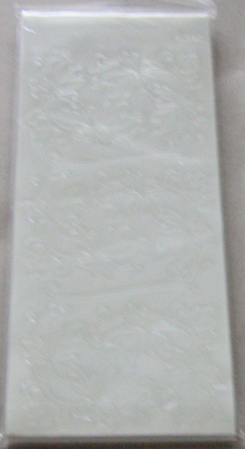Stickerbogen 10 x 23 cm Blattornamente II, transparent