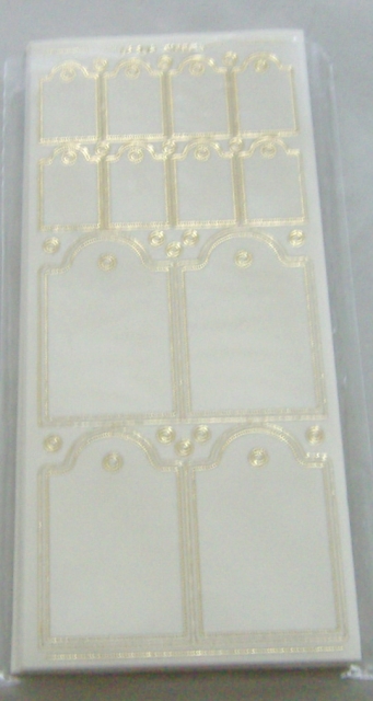 LeSuh Stickerbogen 10 x 23 cm Transparent Schildchen