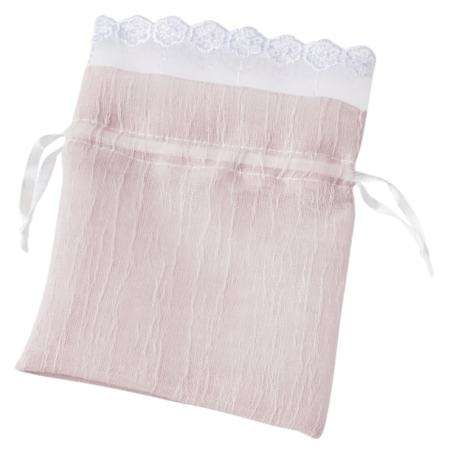 Deko-Stoffbeutel 10 x 14 cm rosa