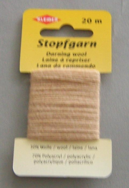 Kleiber Stopfgarn Wolle Polyacryl 20 Meter beige