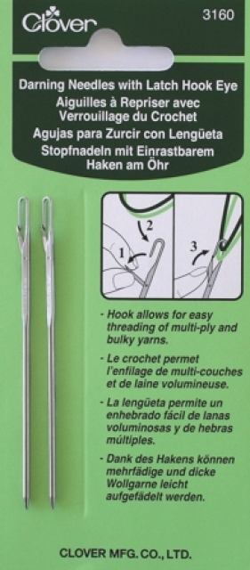 Clover Stopfnadeln mit einrastbarem Haken am Öhr