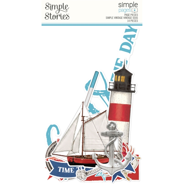 Simple Stories Simple Vintage Vintage Seas Simple Pages Pieces